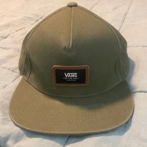 Vans green canvas snapback